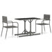 Set mobilier de grădină, 3 piese, gri - WALTI WALTI