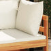 Set mobilier grădină perne alb/crem, 2 piese, lemn masiv acacia - WALTI WALTI