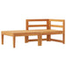 Set mobilier grădină perne alb/crem, 2 piese, lemn masiv acacia - WALTI WALTI