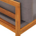 Set mobilier grădină cu perne gri închis, 2 piese, lemn acacia - WALTI WALTI