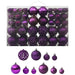 Set globuri de Crăciun, 100 piese, violet - WALTI WALTI