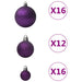 Set globuri de Crăciun, 100 piese, violet - WALTI WALTI