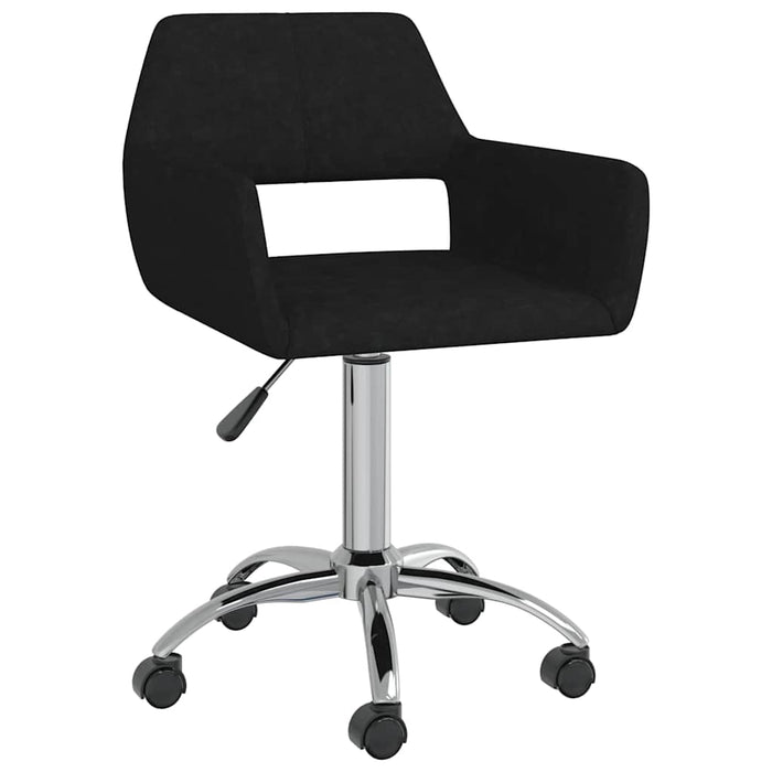 Scaune de bucătărie pivotante, 2 buc., negru, material textil WALTI