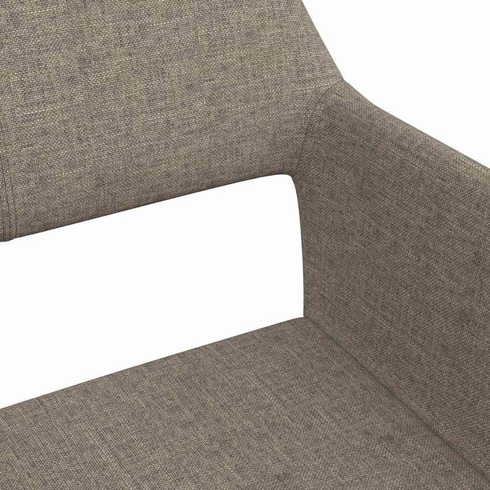 Scaune de bucătărie pivotante, 2 buc., gri taupe, textil WALTI