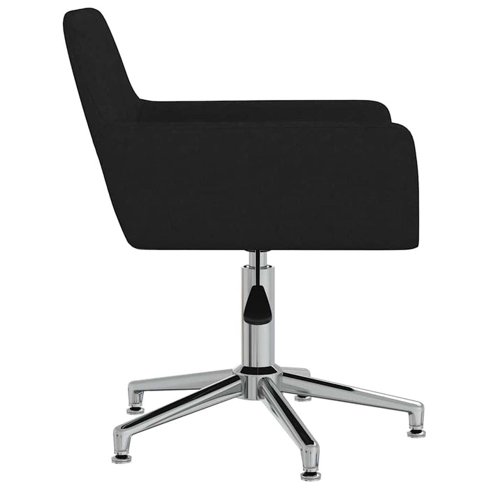 Scaune de bucătărie pivotante, 2 buc., negru, material textil WALTI