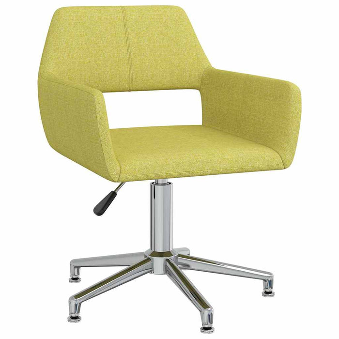 Scaune de bucătărie pivotante, 2 buc., verde, material textil WALTI