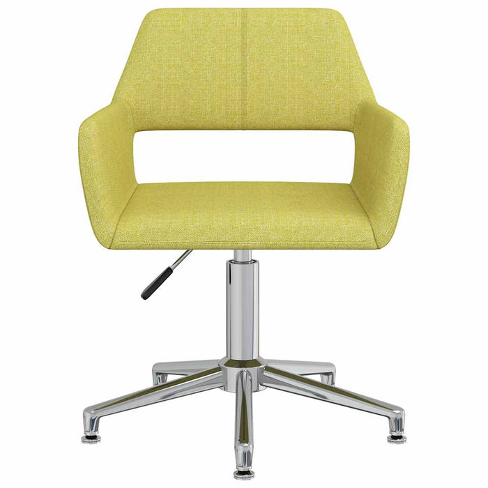 Scaune de bucătărie pivotante, 2 buc., verde, material textil WALTI