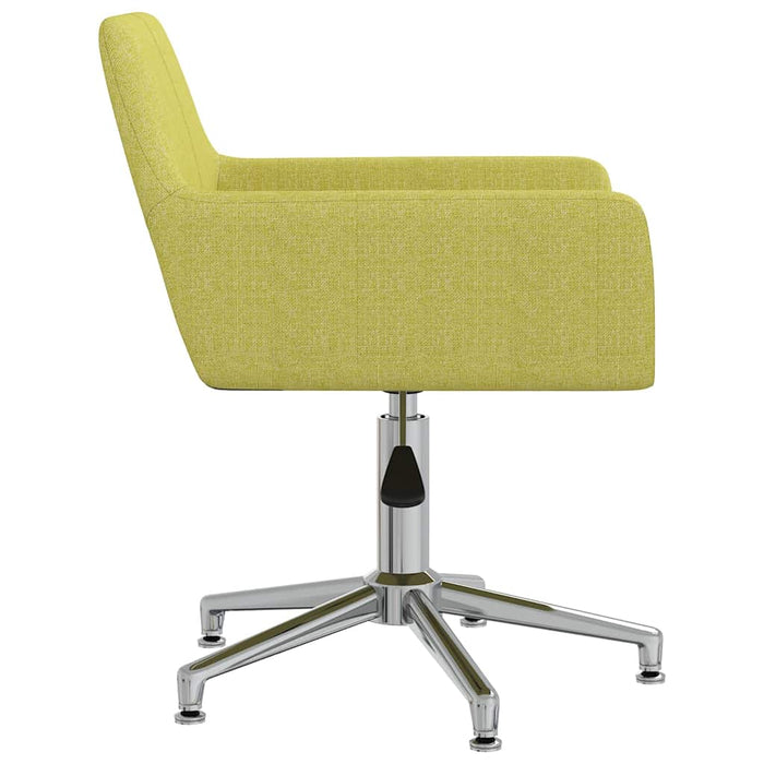 Scaune de bucătărie pivotante, 2 buc., verde, material textil WALTI