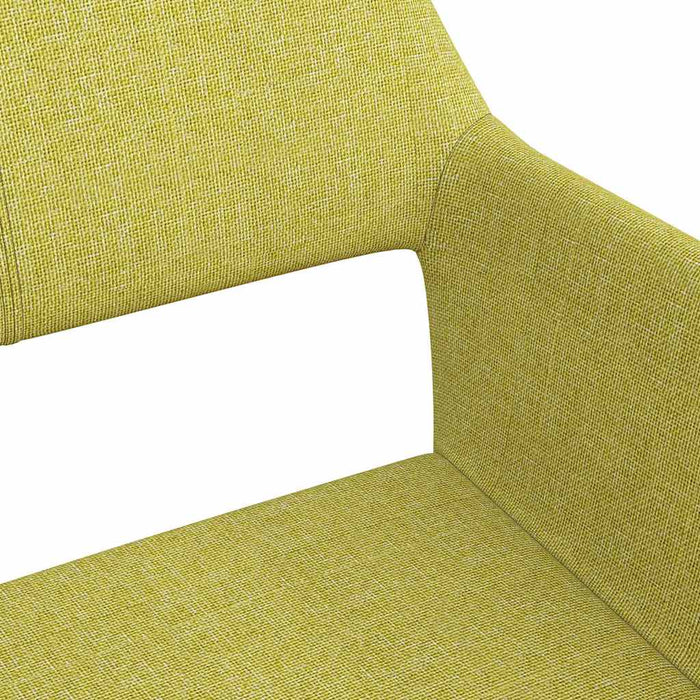 Scaune de bucătărie pivotante, 2 buc., verde, material textil WALTI