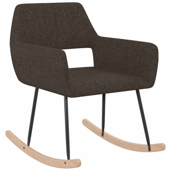 Scaun balansoar, maro închis, material textil WALTI