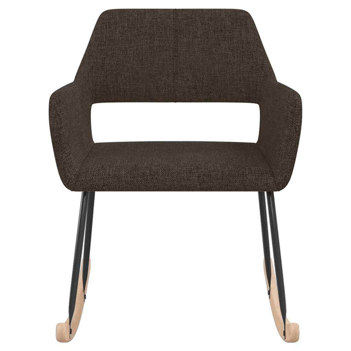 Scaun balansoar, maro închis, material textil WALTI