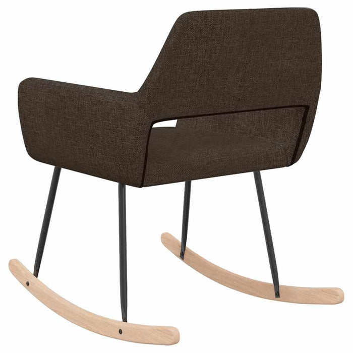 Scaun balansoar, maro închis, material textil WALTI