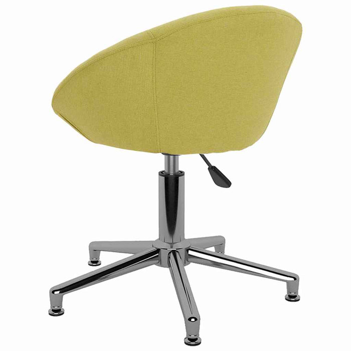 Scaune de bucătărie pivotante, 2 buc., verde, material textil WALTI
