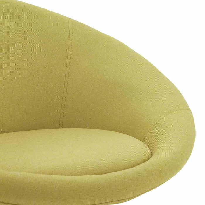 Scaune de bucătărie pivotante, 2 buc., verde, material textil WALTI