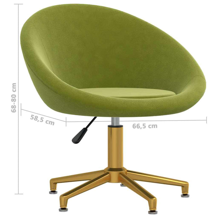 Scaun de bucătărie, verde deschis, catifea WALTI