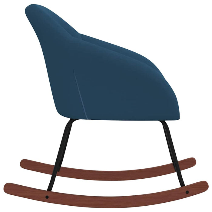 Scaun balansoar, albastru, material textil WALTI