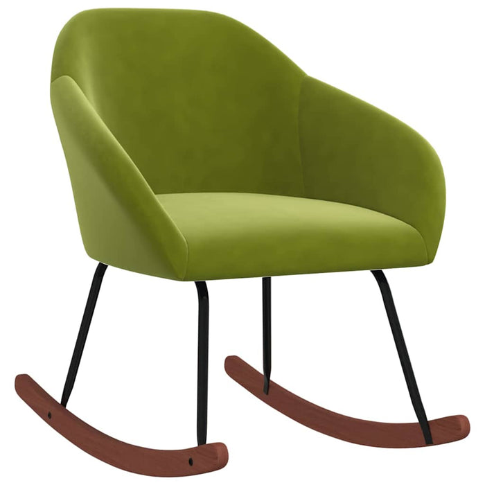 Scaun balansoar, verde deschis, material textil WALTI