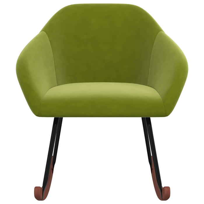 Scaun balansoar, verde deschis, material textil WALTI