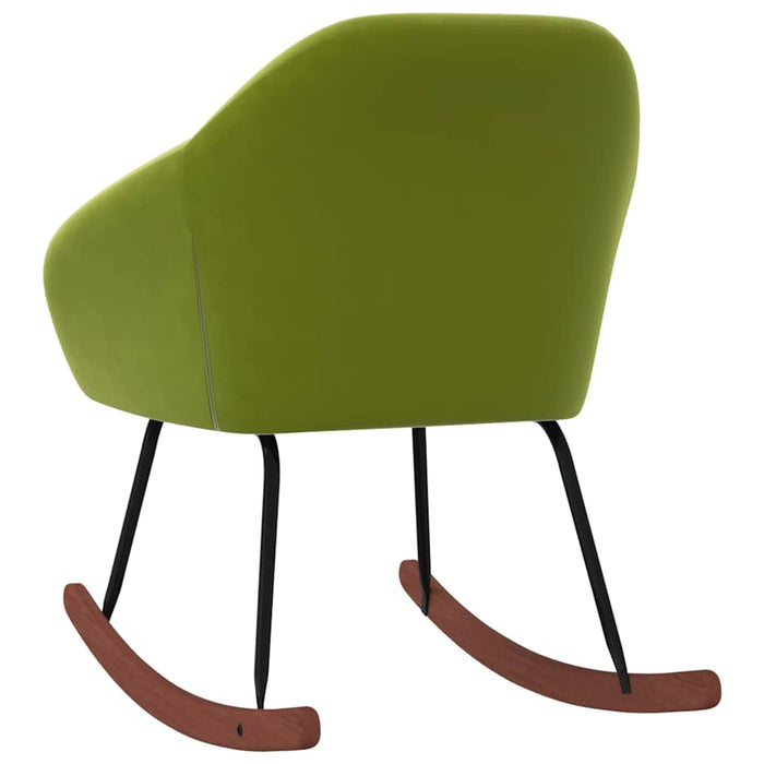Scaun balansoar, verde deschis, material textil WALTI
