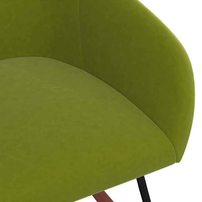 Scaun balansoar, verde deschis, material textil WALTI