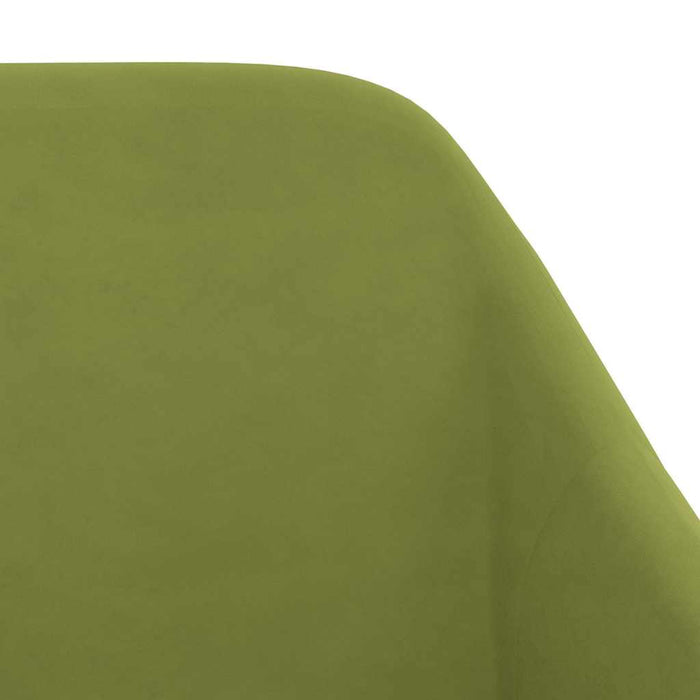 Scaune de bucătărie, 2 buc., verde deschis, catifea WALTI