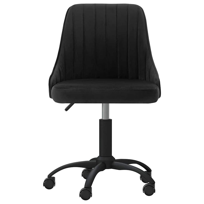 Scaun de bucătărie pivotant, negru, catifea WALTI