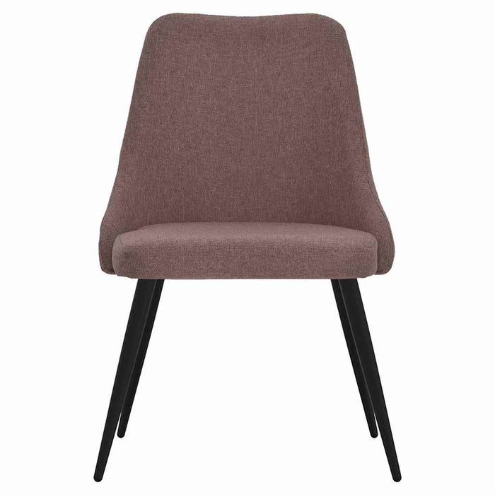 Scaune de bucătărie, 2 buc., maro, material textil WALTI