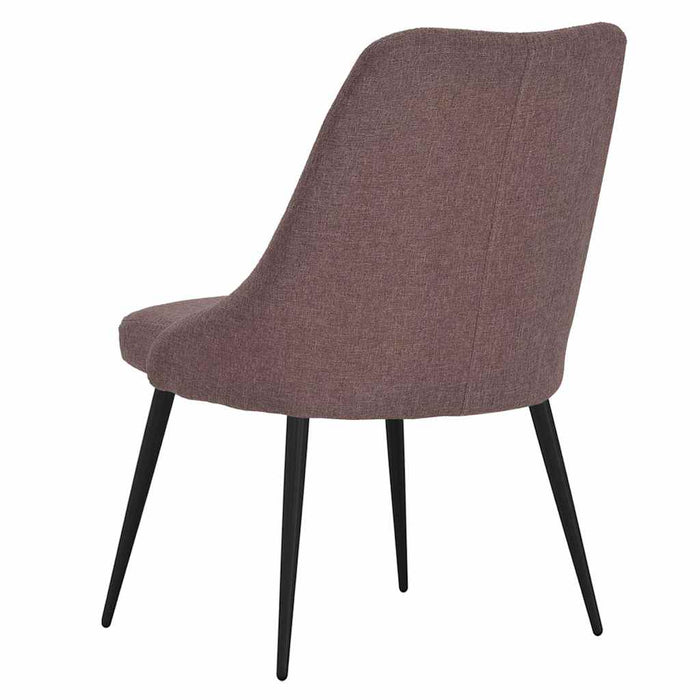 Scaune de bucătărie, 2 buc., maro, material textil WALTI