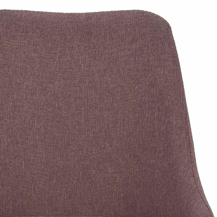 Scaune de bucătărie, 2 buc., maro, material textil WALTI