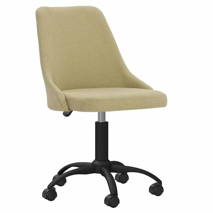 Scaun de bucătărie pivotant, verde, material textil WALTI