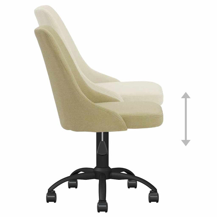 Scaun de bucătărie pivotant, verde, material textil WALTI
