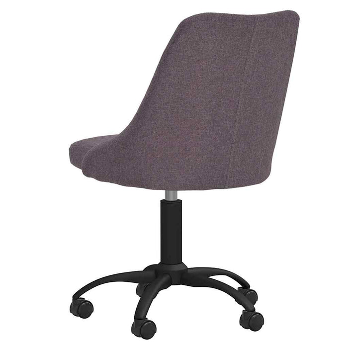 Scaun de bucătărie pivotant, gri taupe, material textil WALTI