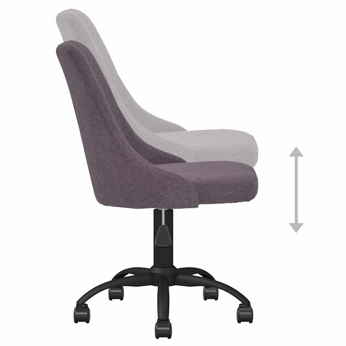Scaun de bucătărie pivotant, gri taupe, material textil WALTI