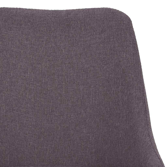 Scaun de bucătărie pivotant, gri taupe, material textil WALTI