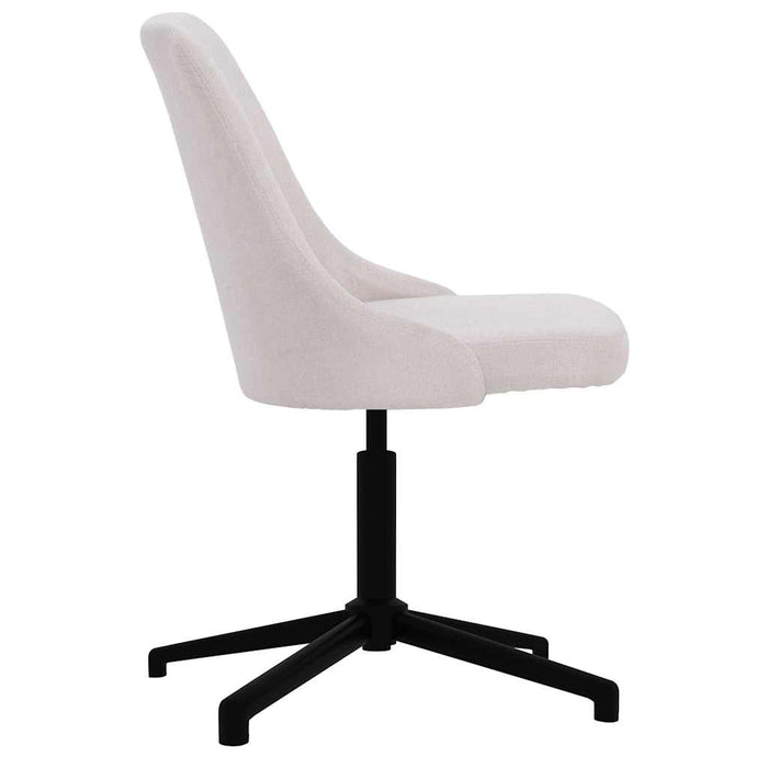 Scaun de bucătărie pivotant, crem, material textil WALTI