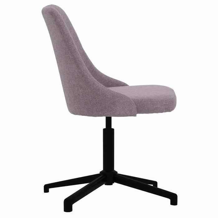 Scaune de bucătărie pivotante, 2 buc., gri taupe, textil WALTI