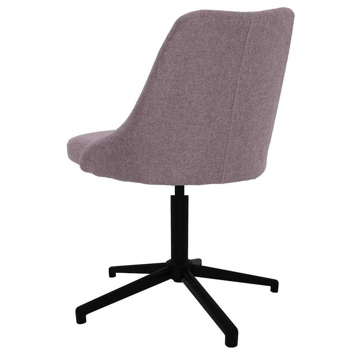 Scaune de bucătărie pivotante, 2 buc., gri taupe, textil WALTI