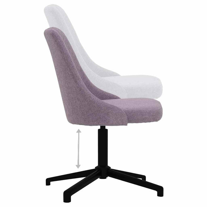 Scaune de bucătărie pivotante, 2 buc., gri taupe, textil WALTI