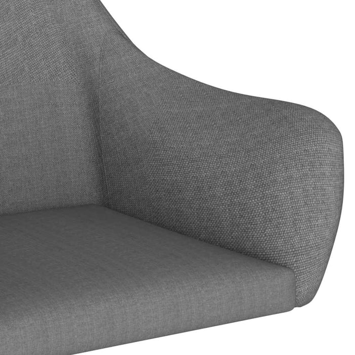 Scaun de bucătărie pivotant, gri închis, material textil WALTI