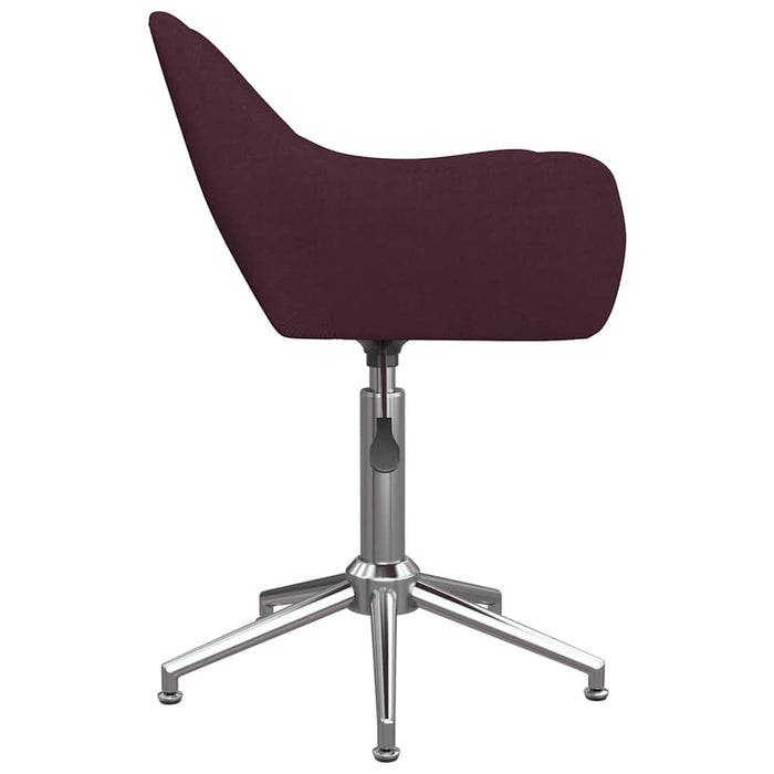 Scaun de bucătărie pivotant, violet, material textil WALTI