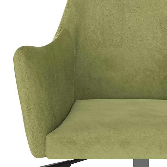Scaune de bucătărie pivotante, 2 buc., verde deschis, catifea WALTI