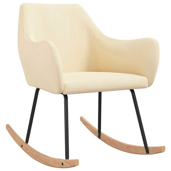 Scaun balansoar, crem, material textil WALTI