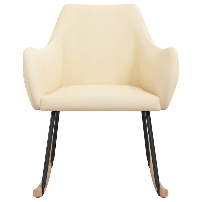 Scaun balansoar, crem, material textil WALTI