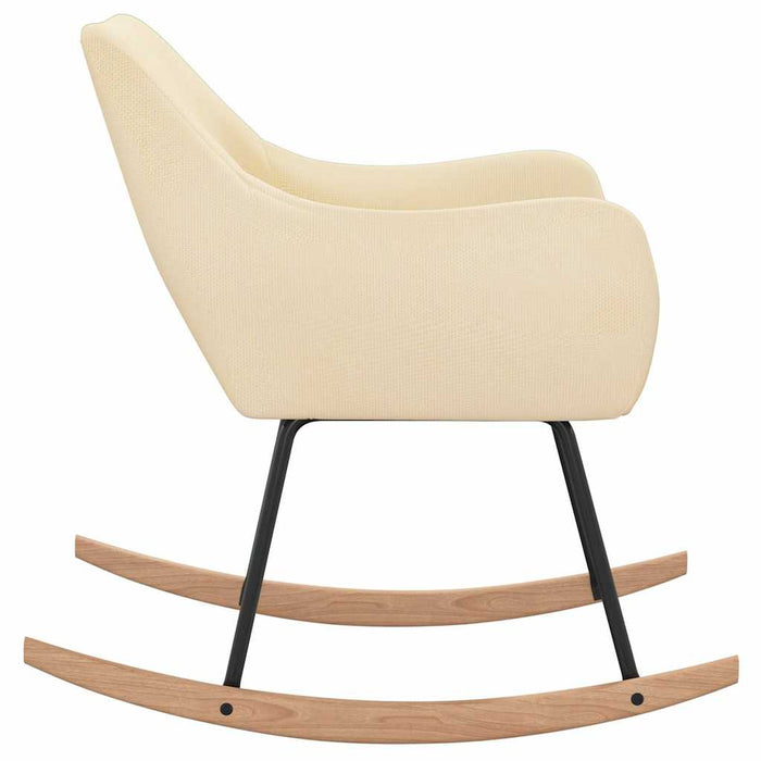 Scaun balansoar, crem, material textil WALTI