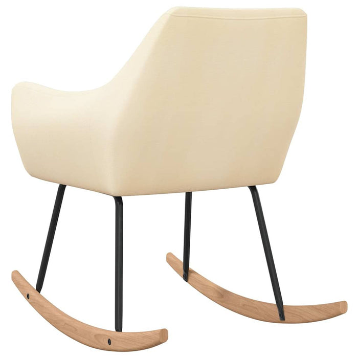 Scaun balansoar, crem, material textil WALTI