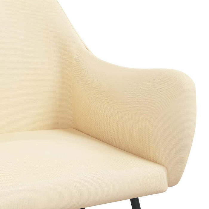 Scaun balansoar, crem, material textil WALTI