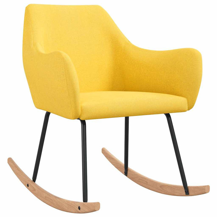 Scaun balansoar, galben muștar, material textil WALTI