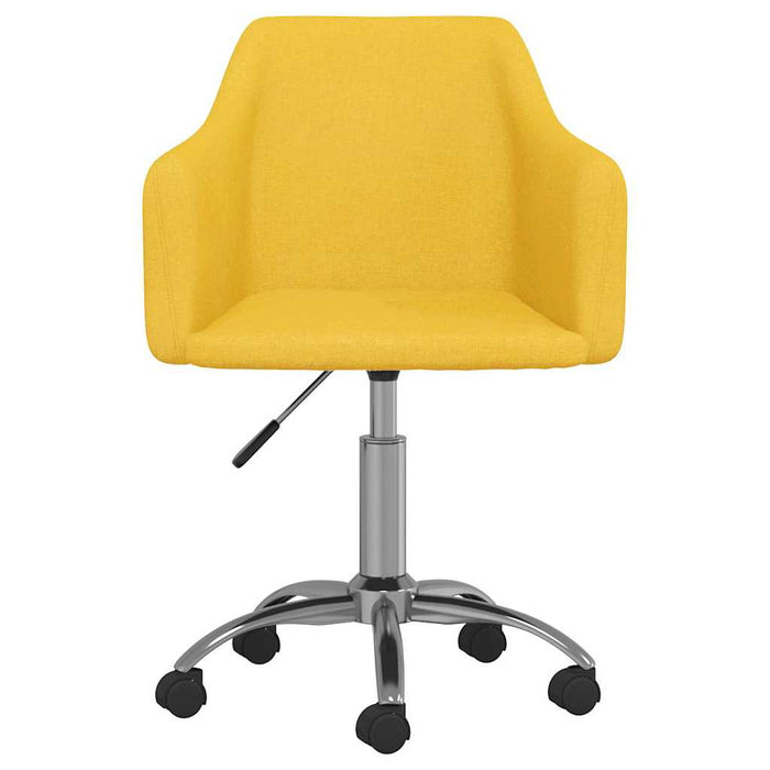 Scaun de bucătărie pivotant, galben, material textil WALTI