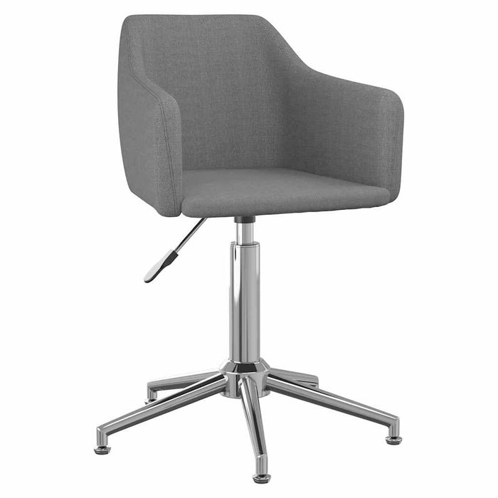 Scaun de bucătărie pivotant, gri deschis, textil WALTI
