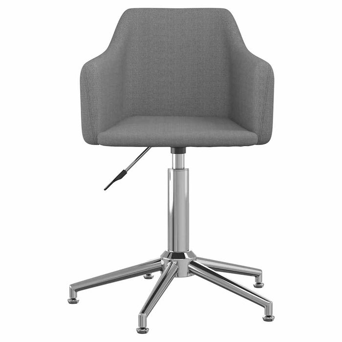 Scaun de bucătărie pivotant, gri deschis, textil WALTI